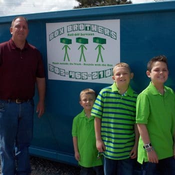 Full size dumpster delivery