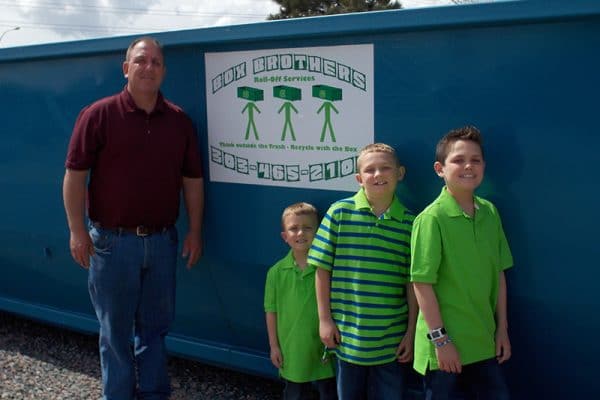 blog-family - Box Brothers Rolloff Services Full size dumpster delivery