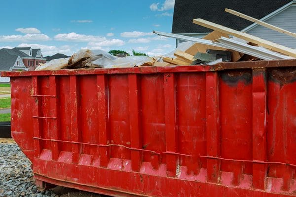 Pickup Full dumpster