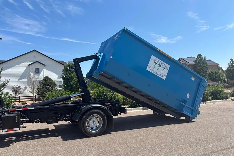 box brothers erie co deploying roll-off dumpster - Box Brothers Roll-Off Services Box Brothers deploying a dumpster for a home renovation project